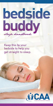 Bedside Buddy Sleep Handbook from the Toowoomba Chiropractic Centre