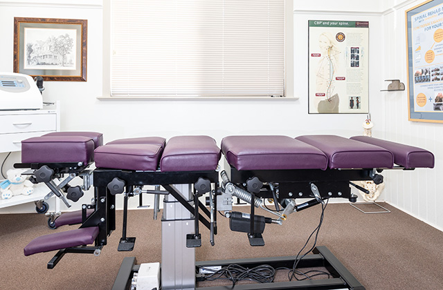 State of the art Chiropractic Adjusting Table used at the Toowoomba Chiropractic Centre
